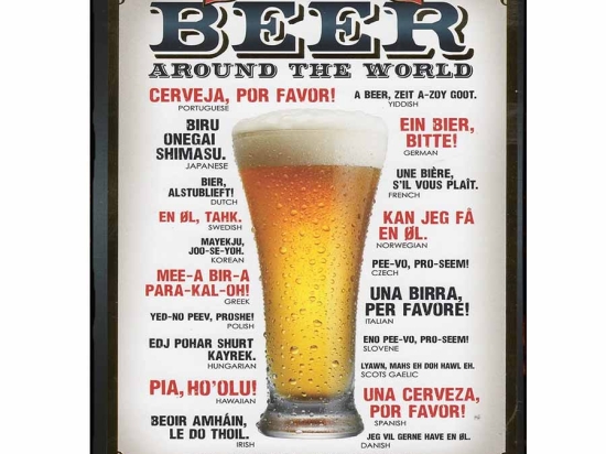 How to order a beer vintage πίνακας χειροποίητος