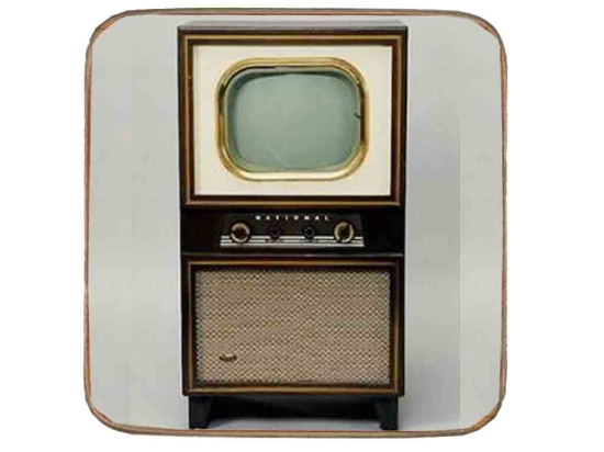 Σουβέρ ξύλινo χειροποίητo tv vintage
