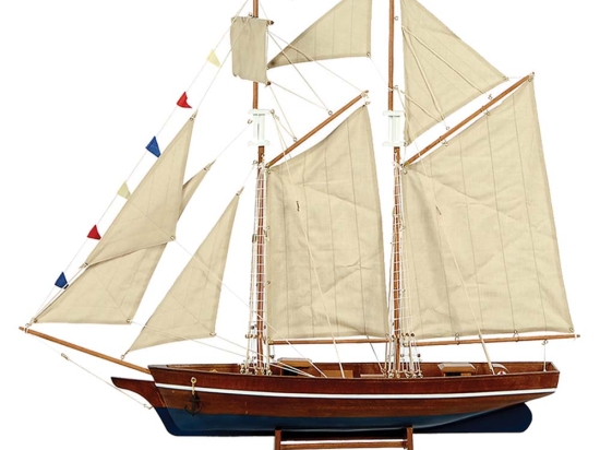 Καραβάκι διακοσμητικό με πανιά 120x19x110 εκ
