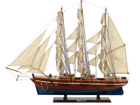 Cutty Sark καραβάκι διακοσμητικό ιστιοφόρο καφέ με μπλε 70x13x60 εκ