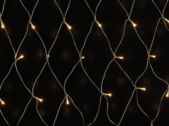 90 Led επεκτεινόμενη συμμετρική κουρτίνα δίχτυ με πρόγραμμα θερμό λευκό φως Ip44 200x100 εκ