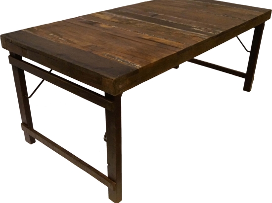 Τραπέζι φαγητού από ανακυκλωμένο ξύλο 180x90x75 εκ