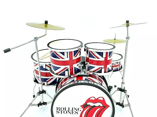 Rolling Stones μεταλλικό ντραμς μινιατούρα