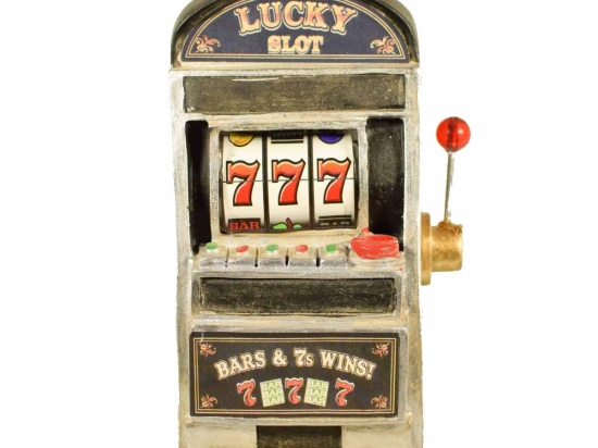 Κουμπαράς ρετρό κουλοχέρης Lucky Slot 11x7x19 εκ