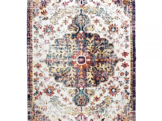 Χαλί χειροποίητο Purple rosete βαμβακερό 120x180 εκ