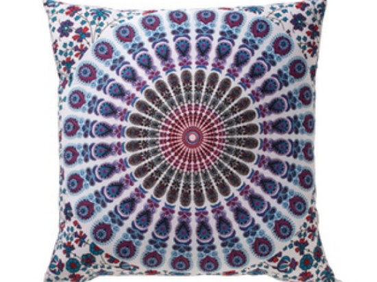 Μαξιλάρι Mandala σε μωβ απόχρωση 35x50 εκ