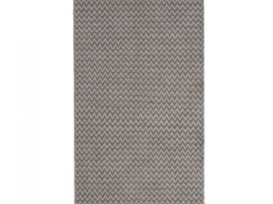 Χαλί γκρι με ζιγκ ζαγκ 75x120 εκ 