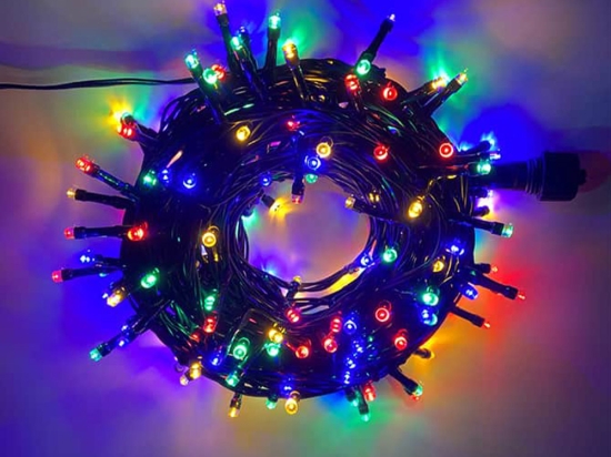300 Led λαμπάκια IP44 με 8 προγράμματα πράσινο επεκτεινόμενο καλώδιο και πολύχρωμο φως 15μ