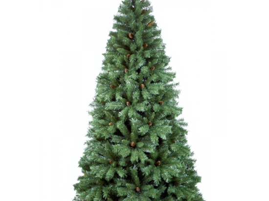 Tiffany Pine Χριστουγεννιάτικο δέντρο με κουκουνάρια και ύψος 240 εκ