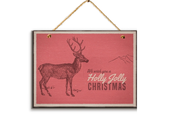 Χριστουγεννιάτικο πινακάκι deer 30x20 εκ