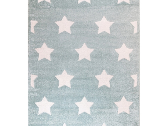 Παιδικό χαλί Fairytale Stars σε ανοιχτό μπλε χρώμα 133x190 εκ