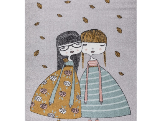 Χαλί Tiny Autumn σε παστέλ αποχρώσεις 133x190 εκ