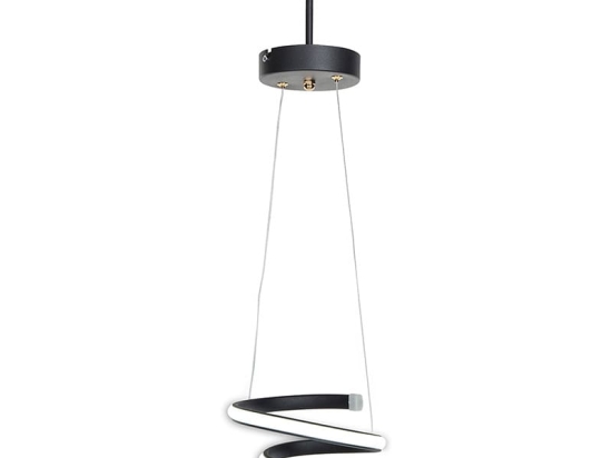Φωτιστικό οροφής μονόφωτο PWL-1030 pakoworld LED 23W μαύρο Φ15x60cm