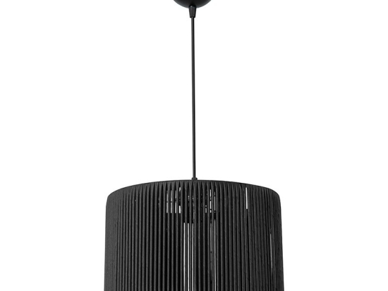 Φωτιστικό οροφής μονόφωτο Levitate pakoworld Ε27 μαύρο Φ30x75εκ
