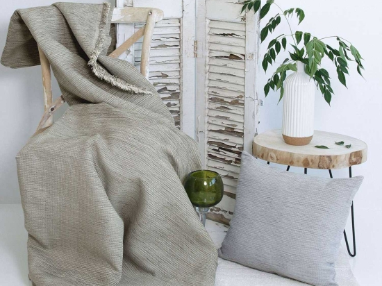 Ριχτάρι York Grey Sb Home Διθέσιο 180x250cm Chenille