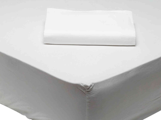 Σεντόνι 1001 Με Λάστιχο Best Colors White Das Home Υπέρδιπλo 170x200cm Με Λάστιχο 100% Βαμβάκι