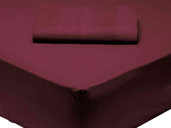 Σεντόνι 1014 Με Λάστιχο Best Colors Bordo Das Home Υπέρδιπλo 170x200cm Με Λάστιχο 100% Βαμβάκι