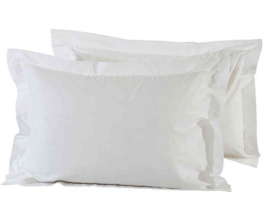 Μαξιλαροθήκες Σετ 2τμχ 1001 Best Colors White Das Home 50Χ70 100% Βαμβάκι