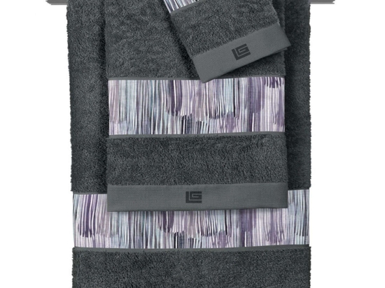 Πετσέτα Meteor Anthracite Guy Laroche Προσώπου 50x90cm 100% Βαμβάκι
