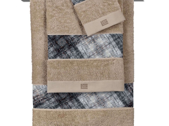 Πετσέτα Royal Black Guy Laroche Προσώπου 50x90cm 100% Βαμβάκι