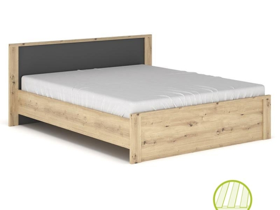 Κρεβάτι Lavinia pakoworld sonoma-ανθρακί 160x200εκ