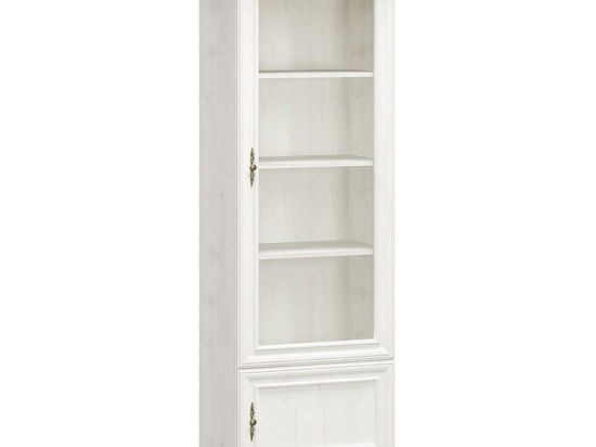 Βιτρίνα Jaden pakoworld golden oak-λευκό antique 70,5x43x197,5εκ