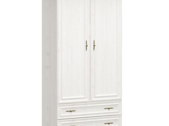 Ντουλάπα Jaden pakoworld δίφυλλη golden oak-λευκό antique 101x62x197,5εκ