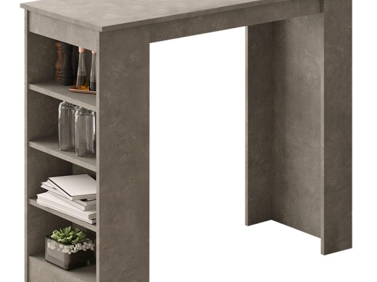 Τραπέζι μπαρ Riff pakoworld ανθρακί antique 120x51.5x101.5εκ