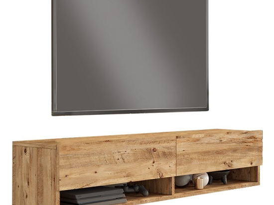 Έπιπλο τηλεόρασης επιτοίχιο Roscoe pakoworld sonoma 140x31.6x29.6εκ