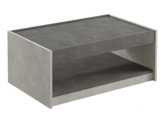 Τραπέζι σαλονιού Surprise pakoworld ανθρακί antique-γκρι antique 93.5x60x40εκ