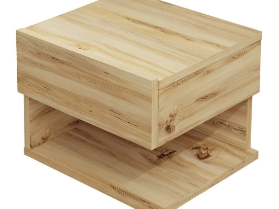 Κομοδίνο Conquer pakoworld επιτοίχιο sonoma 40x35x31εκ