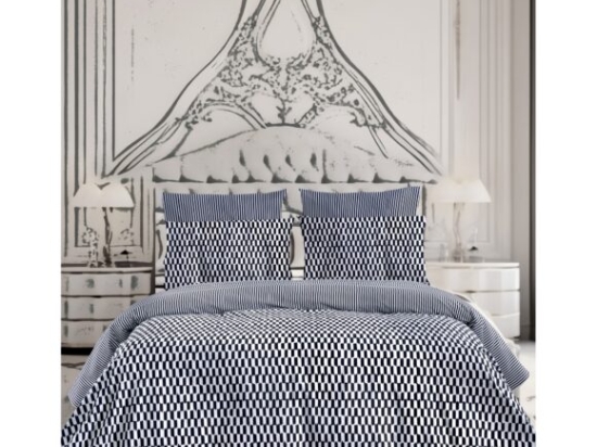 Makis Tselios Home Σετ Σεντόνια Υπέρδιπλα με Λάστιχο 165×200+30cm Check