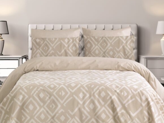 Makis Tselios Home Σετ Σεντόνια Υπέρδιπλα 240×270cm Romvos Beige