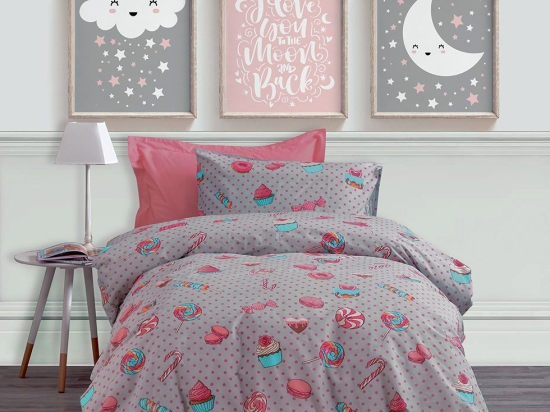 Makis Tselios Home Σετ Παιδική Παπλωματοθήκη Μονή Cupcakes 160x240