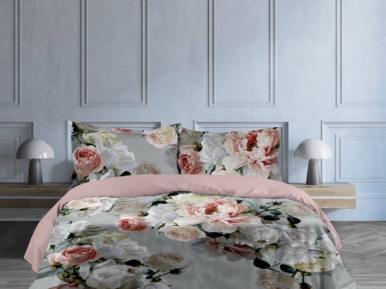 Makis Tselios Home Peonia Σετ Κουβερλί Υπέρδιπλο 220x240cm