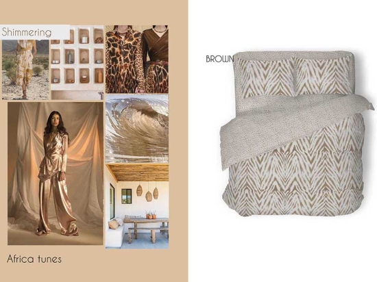 Makis Tselios Home Σετ Κουβερλί Μονό Βαμβακερό Brown 160x240cm
