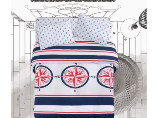 Makis Tselios Home Σετ Πάπλωμα Υπέρδιπλο 220×240cm Compass