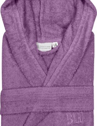 Μπουρνούζι με κουκούλα Art 3272  Μωβ XL-XXL  Beauty Home