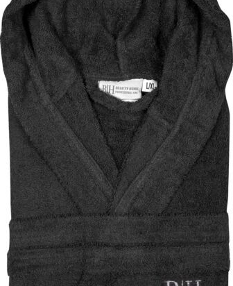 Μπουρνούζι με κουκούλα Art 3274  Μαύρο XL-XXL  Beauty Home
