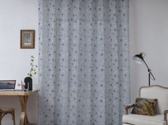 Beauty Home Κουρτίνα Art 6121 280x280 Γαλάζιο,Μπλε