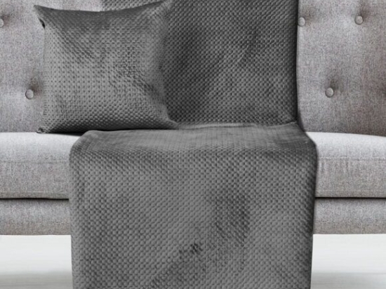 Ριχτάρι Τριθέσιο Velvety 180x300 Art 8351   Γκρι   Beauty Home