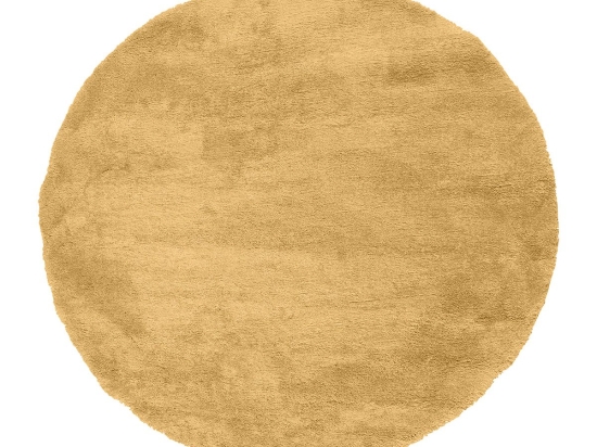 Ροτόντα 133x133 Fluffie Art 9617 Yellow Κίτρινο   Beauty Home