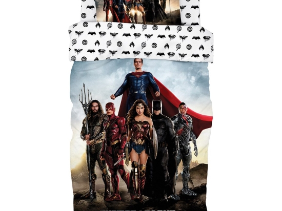 Beauty Home Σετ παπλωματοθήκη μονή Art 6186 Justice League 165x250 Εμπριμέ