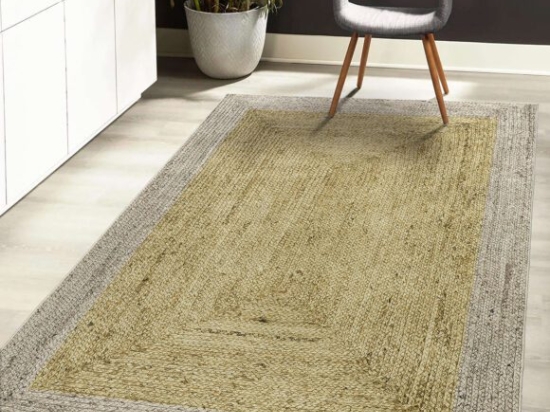 Χαλί Jute Art 9131 120x180 Μπεζ,Κίτρινο   Beauty Home