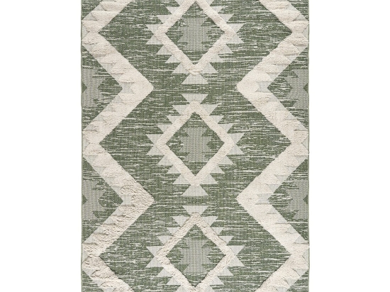 Χαλί βαμβακερό Morocotton 9237 Πράσινο 150x220      Beauty Home