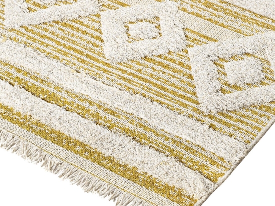 Χαλί βαμβακερό Morocotton 9239 Κίτρινο 150x220      Beauty Home