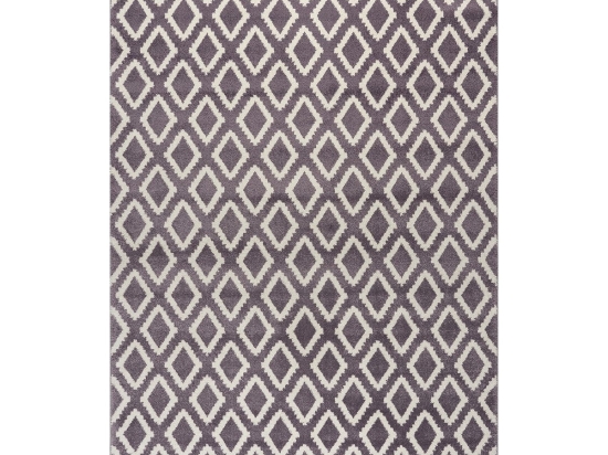 Χαλί Vibe Art 9578 160x230 Lila White Λιλά Λευκό   Beauty Home