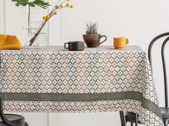 Beauty Home Τραπεζομάντηλο Curry Art 8483 Εμπριμέ 140x220