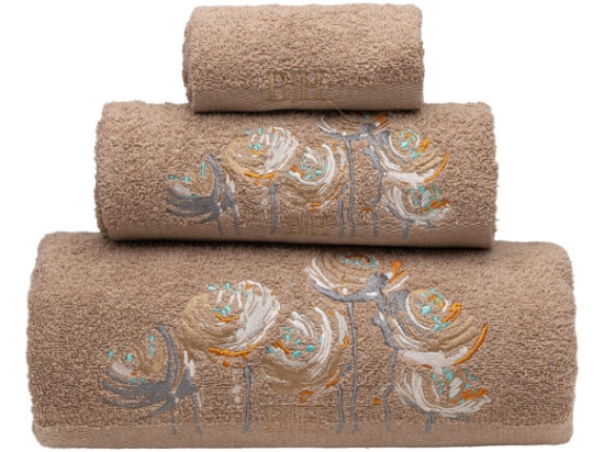 Σετ πετσέτες Art 3391 Σετ 3τμχ Μόκα   Beauty Home