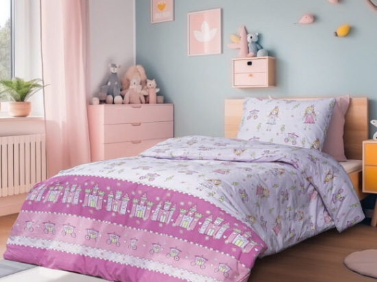 Beauty Home Σεντόνι μονό με μαξιλαροθήκη Mirabelle Art 6233 170x260 Λιλά